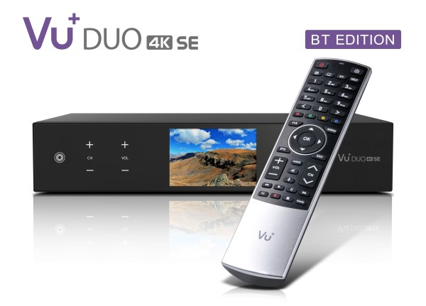 VU+ Duo 4K SE BT 1x DVB-S2X FBC Twin / 1x DVB-T2 Dual Tuner PVR ready Linux Receiver UHD 2160p