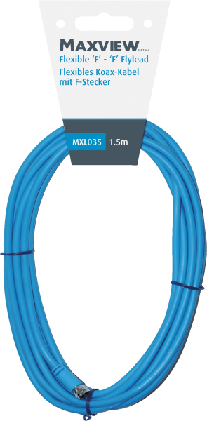 Maxview flexibles Sat-Kabel mit F-Anschlüssen 1,5m