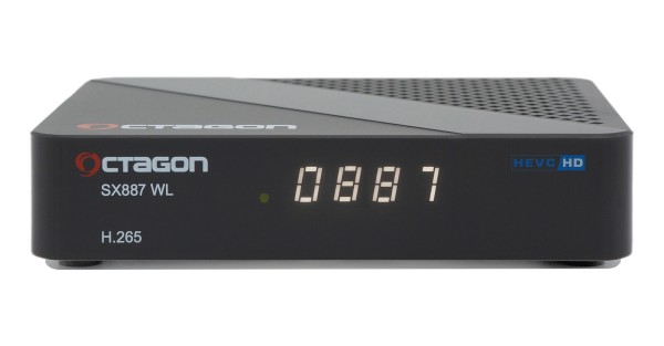 OCTAGON SX887 WL Full HD Linux IP-Receiver (1080p, H.265, WiFi, LAN, HDMI, IP-Mediaplayer, schwarz)