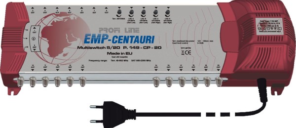EMP Profi-Line Multischalter MS 5/20 PIU-6 mit Netzteil