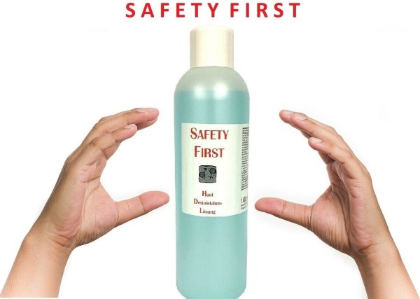 Safety First Haut u. Hand Desinfektionsmittel Desinfektion 1000ml antibakteriell